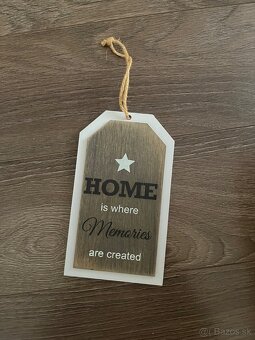 Drevena dekoracia zavesna a držiak na servitky - 7