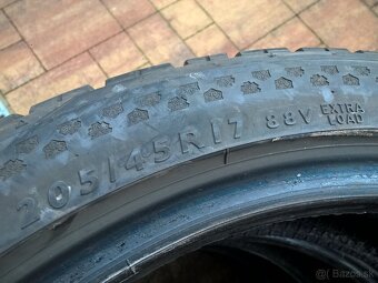 4 ks ZIMNÉ 205/45 R17 88V DUNLOP cca 6-7mm - UŽ OD 100€/sada - 7