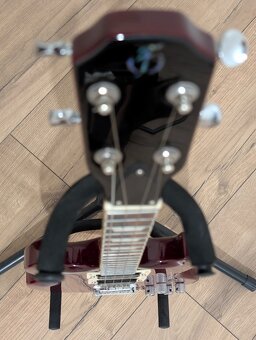 Flight Pioneer Solid Body Cherry Red Electric Ukulele - 7