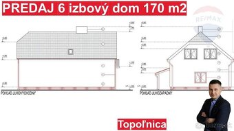 Na predaj 6-izbový dom 170 m2 s dvojgarážou 72 m2 v obci Top - 7