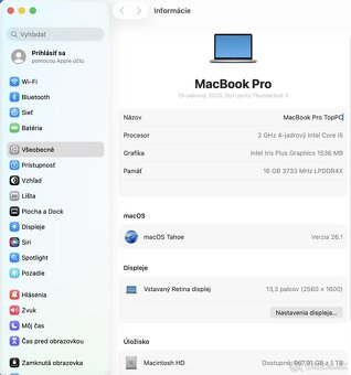 MacBook Pro 13" 2020 CTO 16GB/1TB Silver + ZÁRUKA - 7