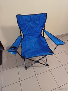 Skladacia  stolička modrá - 7