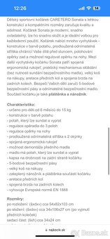 Športový kočík Sonata Caretero - 7