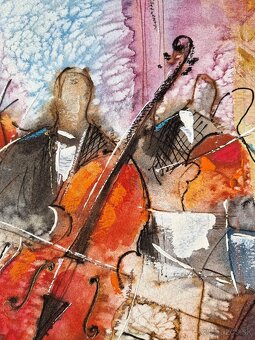 Michael Rosenwein - A Hidden Beautiful Spectator (akvarel) - 7