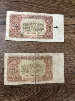 Bankovky PROTEKTORÁT a ČSR 1 - 7