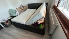 Manželská posteľ Fines s úložným priestorom - 7
