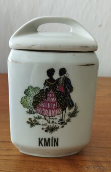 Starožitné porcelánové dózy - 5 ks - 7