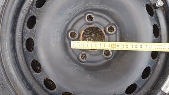 4x plechové disky so zimnými pneu Nokian - 7