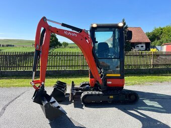Minibagr Kubota KX019-4 hyd.podvozek, AUX, 3xlžíce - 7