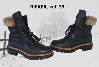 Dámska členková obuv Rieker, veľ.39 - 7
