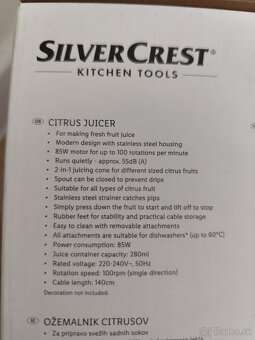 Odšťavovač Silvercrest - 7