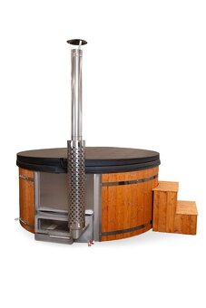 Hydromasážna vírivka, kaďa so zabudovanou pieckou - 7