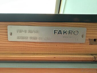 Predam stresne okna FAKRO 7ks - 7