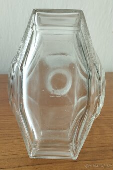 Stará sklenená karafa - Art Deco - 7