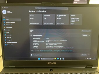 Herný notebook Lenovo legion - 7