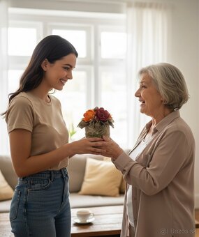 Ručne vyrábaná dekorácia s kvetmi - 7