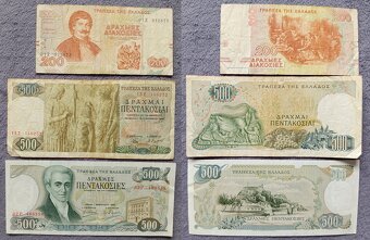 Bankovky Španielsko, Grécko - 7