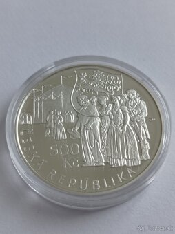 500 korún - PROOF / BK - ČNB - striebro - 7