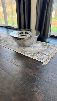 Krásna súprava biela lesklá komoda+skriňa s osvetlením - 7