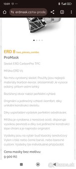 brankarska maska prilba profi - 7