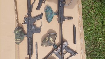 Paintball zbrane pre 8 ludi komplet - 7
