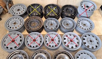 PLECH. DISKY PO 1 KUSE - ŠKODA, BMW, PEUGEOT, FORD,RENAULT, - 7