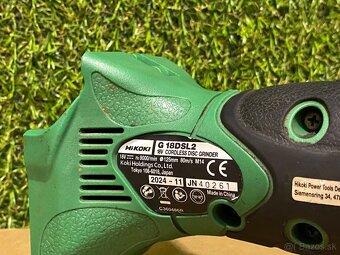 HIKOKI 18 V akumulátorová uhlová brúska 125 mm  G18DSL2 - 7
