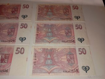 BANKOVKY 50 KČ 1993-1997, RŮZNÉ SÉRIE - 7