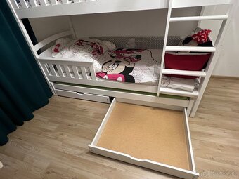 Poschodová posteľ s prísteľkou 90x200cm - 7