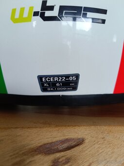 Helma na skúter W-Tec, biela, veľkosť XL (61cm) - 7