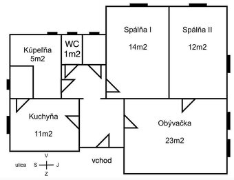 Nepriechodná izba v 3-izbovom byte - 7