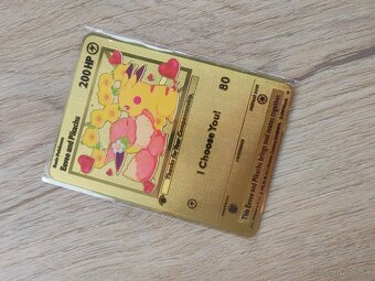 Kovové Pokémon karty aj Valentínske - 7