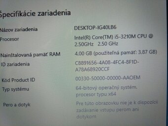 predám HP elitebook / 4gb ram / Intel core i5 / 120gb ssd- - 7