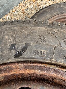4x plech.disky + 3x zimne pneu Dunlop 205/55 R16 - 7