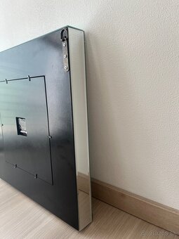 Veľké strieborné nástenné hodiny - 7
