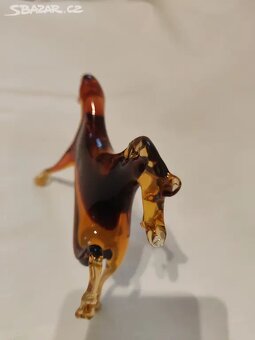 Kůň , sklo vintage Jiří Pačinek ? - Top stav - 7