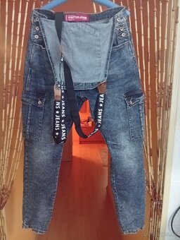 Štýlové slim fit RIFLE NA TRAKY - 7