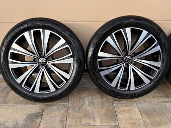 ALU DISKY VW MUSCAT SCHWARZ 5x112 R18 +LETNE PNEU 245/45 R18 - 7
