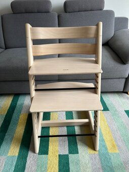 Stokke Tripp Trapp stolička - farba Whitewash + baby set - 7