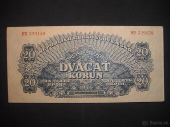 predam Ceskoslovenske bankovky 1944 1945 1985 - 7