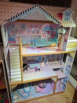 Veľký drevený barbie dom - 2 ks - 7
