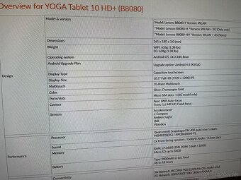 Tablet Lenovo Yoga - 7