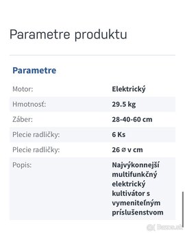 Kultivátor Texas EL-tex 1800 - 7