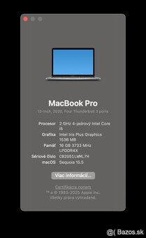 MacBook Pro 13 2020, i5, 16GB, 512GB - 7