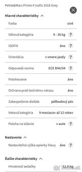 Detska autosedacka Petite & Mars - 7