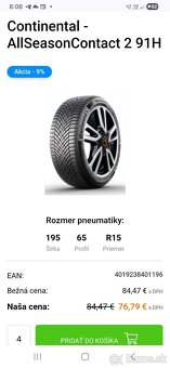 Predám celoročne pneumatiky - 7