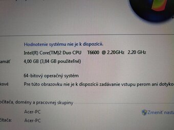 predám notebook Acer extensa 5635 / 4gb ram /250gb hdd/ - 7