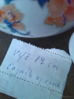 Porcelánové čajníky 2ks, misa polievková - 7