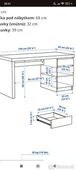 Písací stôl Ikea - 7