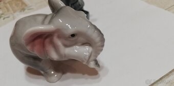 Sošky z porcelánu - sloniky - 7